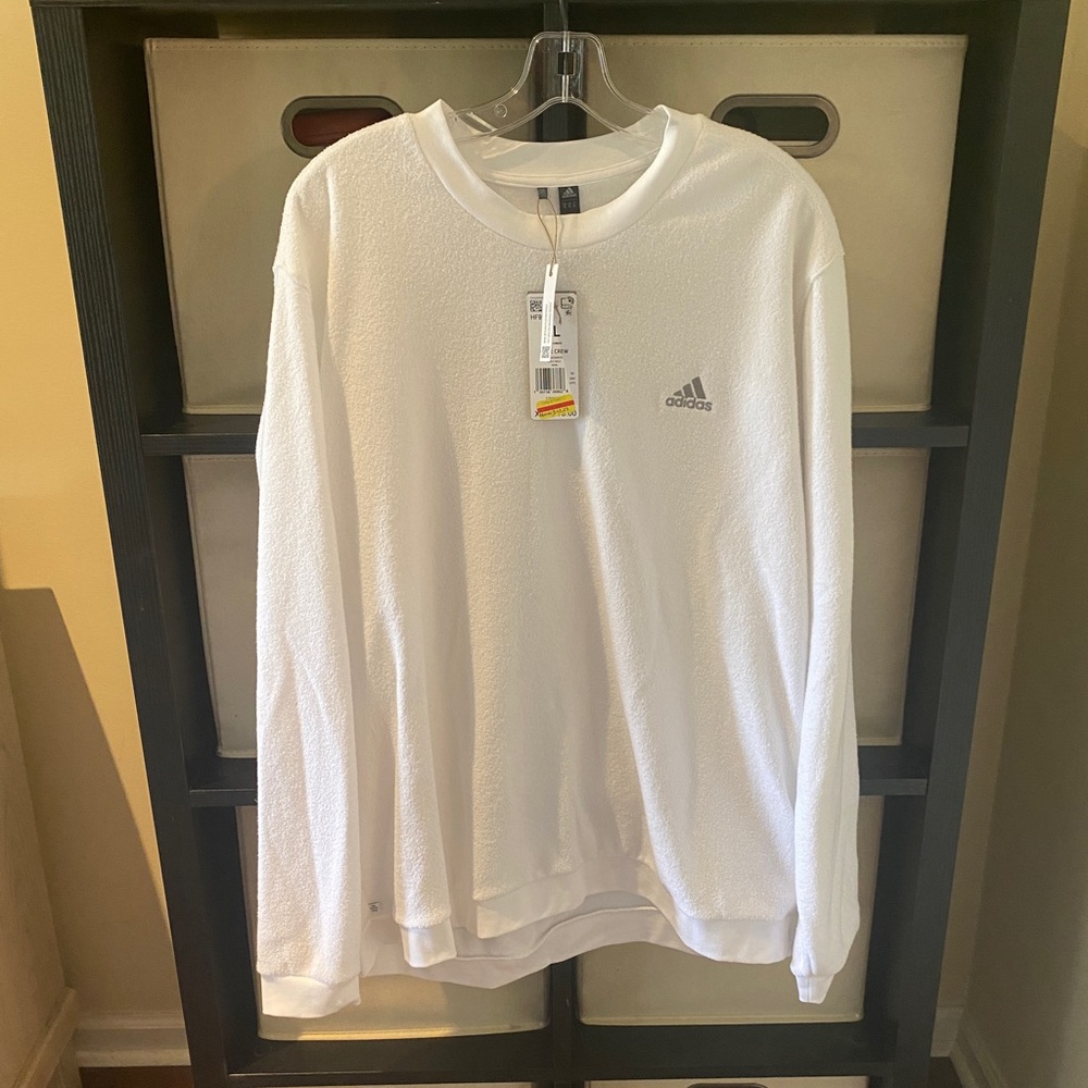 NWT Adidas mens Terry cloth sweatshirt size XL